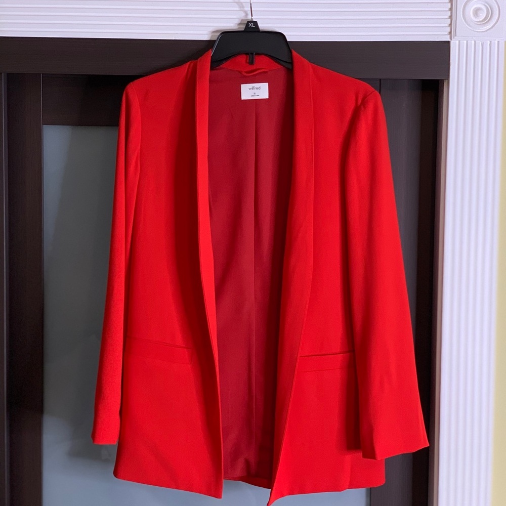 BRAND NEW Aritzia Wilfred Red Slim Blazer